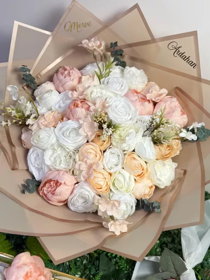 Somon Beyaz Gül 2’li Çikolatalı Set