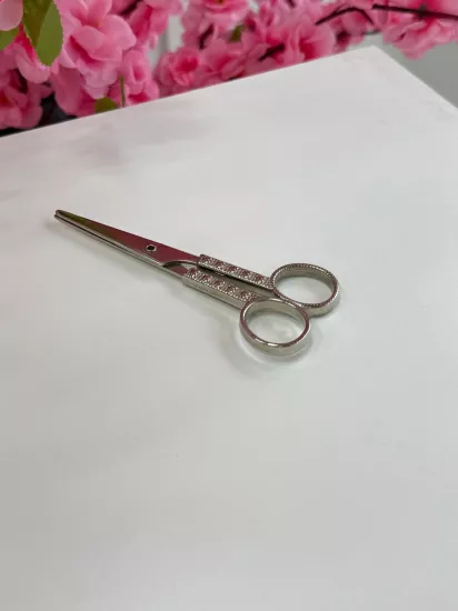 Kalpli Gümüş Renk Söz Makası