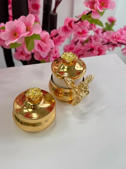 Lüks Gold Renk Damat Fincan Seti