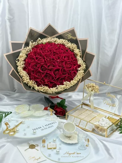 41’li Gül Buketi Tam İsteme Seti